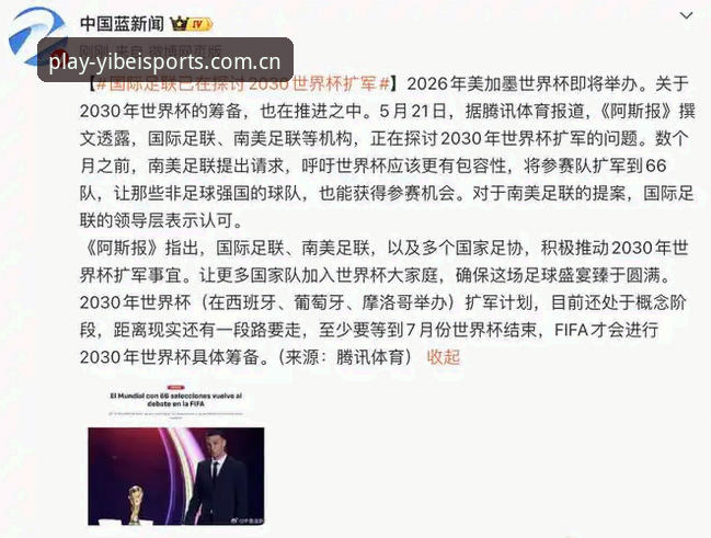 资深球迷深度解析：2030世界杯扩军至66队，中国男足能否搭上这趟“易倍体育”快车？